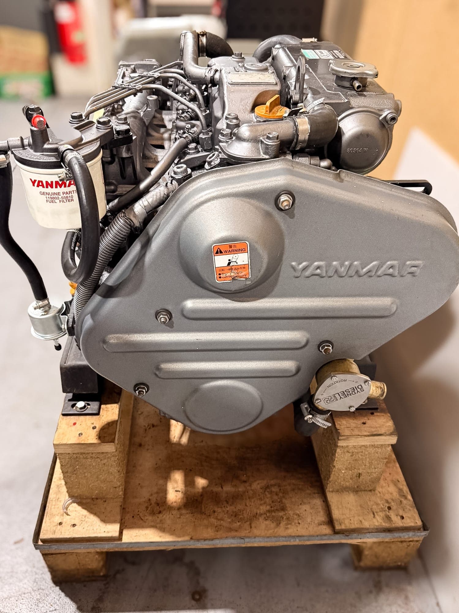 Yanmar 4JH5E with KM35P Gearbox