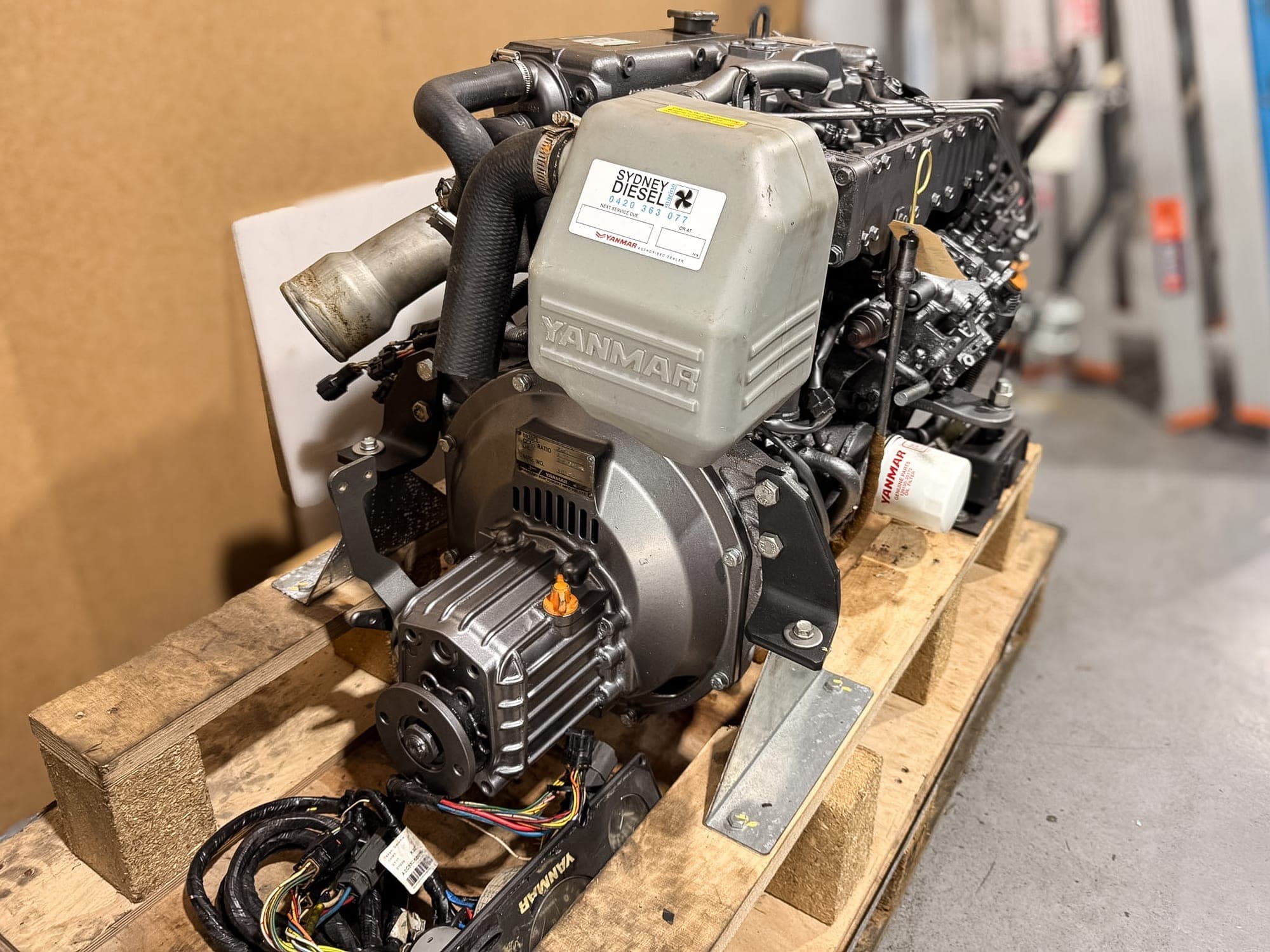 Yanmar 4JH5E with KM35P Gearbox