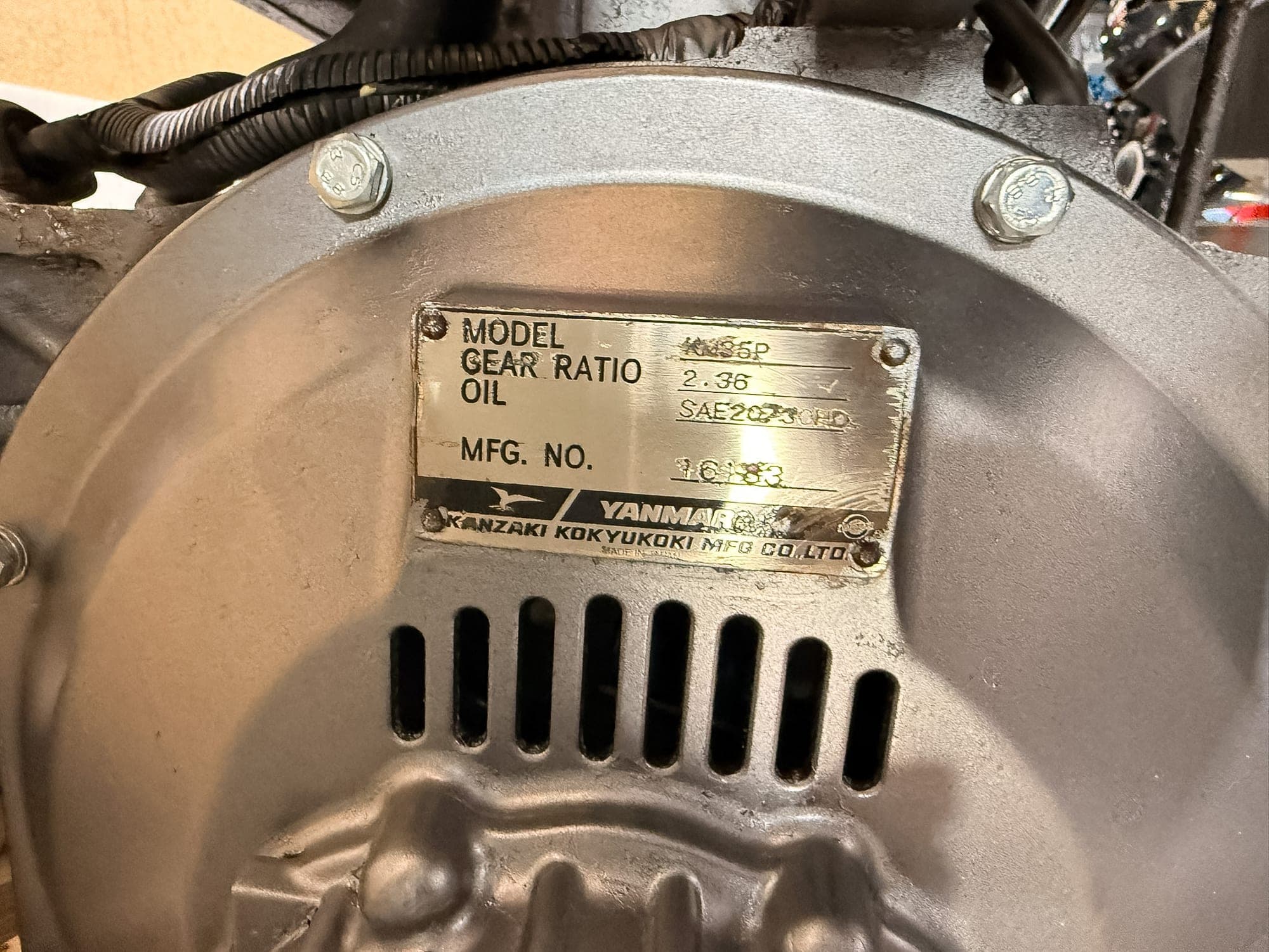 Yanmar 4JH5E with KM35P Gearbox